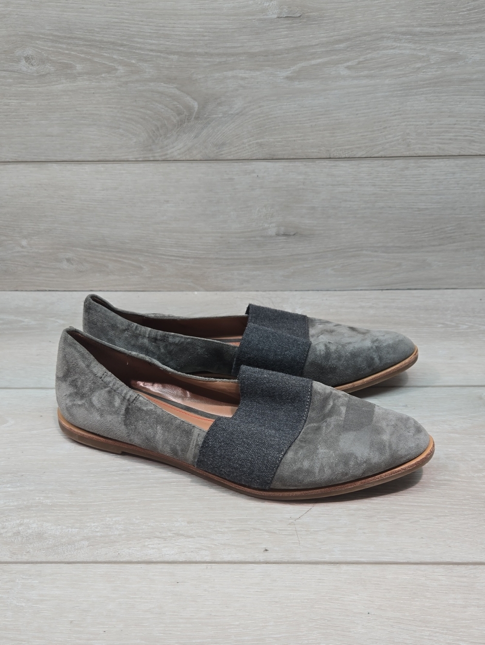 ED Women Siede Loafer Slip On Flats Shoes Sz 8M